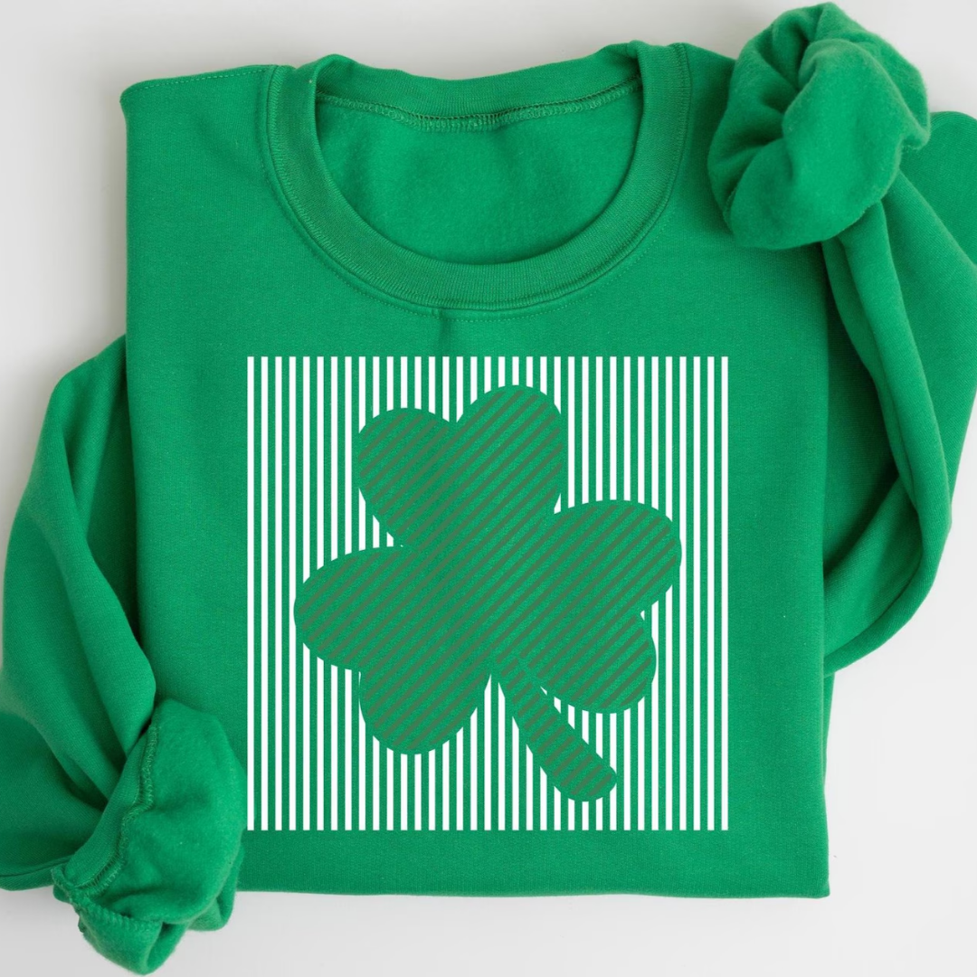 Shamrock St Patrick's Day Sweatshirt - Irish Green