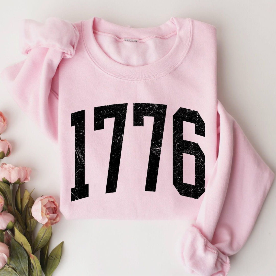 1776 4th of July Sweatshirt - Light Pink