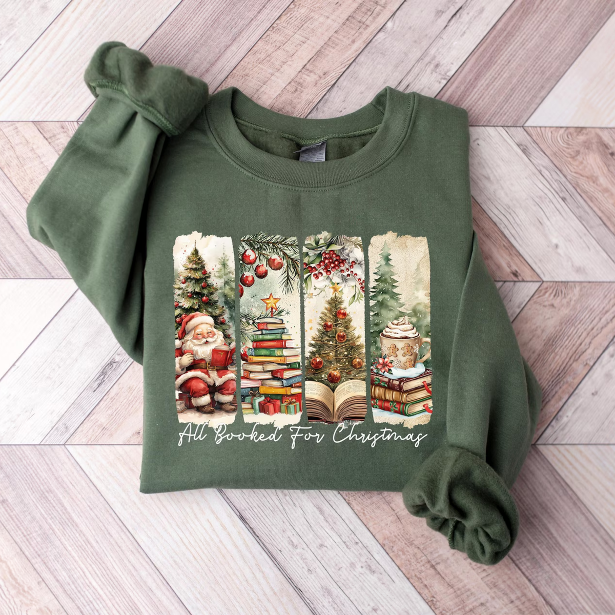All Booked Christmas Sweatshirt