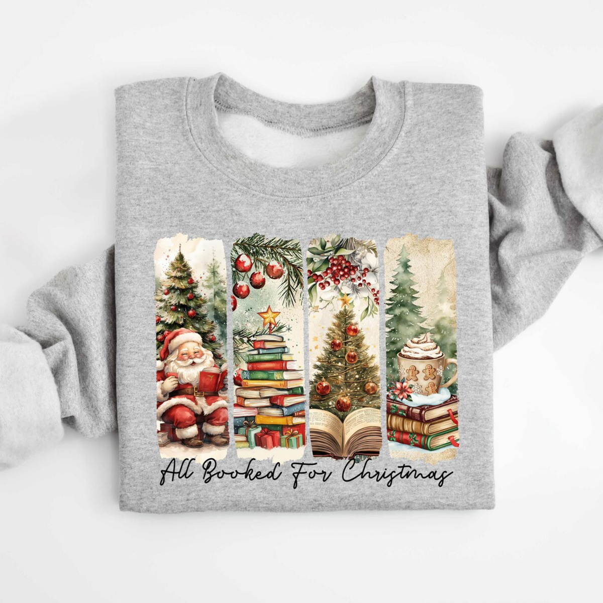 All Booked Christmas Sweatshirt