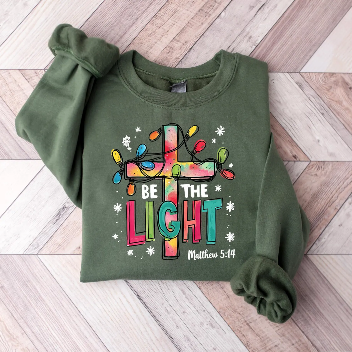 Be the Light Christmas Sweatshirt