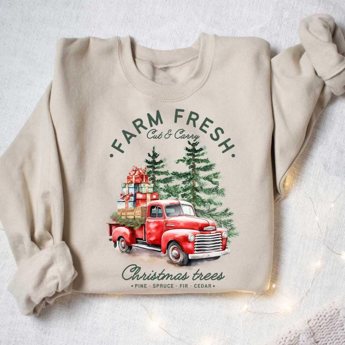 Farm Fresh Christmas Sweatshirt