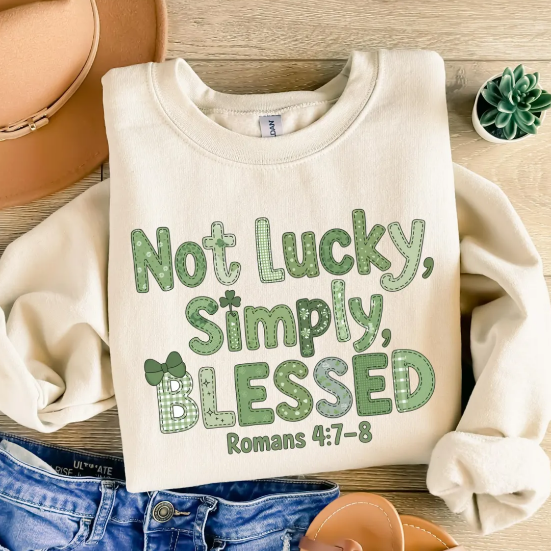 Blessed St Patrick's Day Sweatshirt - Sand