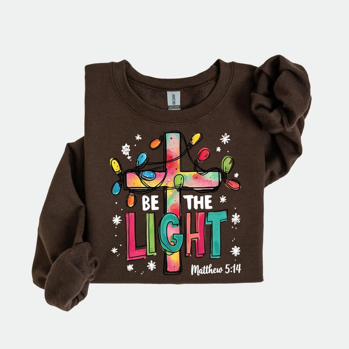 Be the Light Christmas Sweatshirt