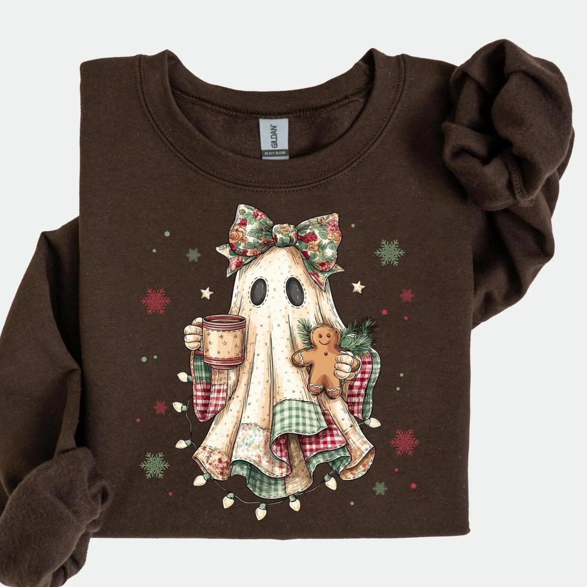 Festive Ghost Christmas Sweatshirt