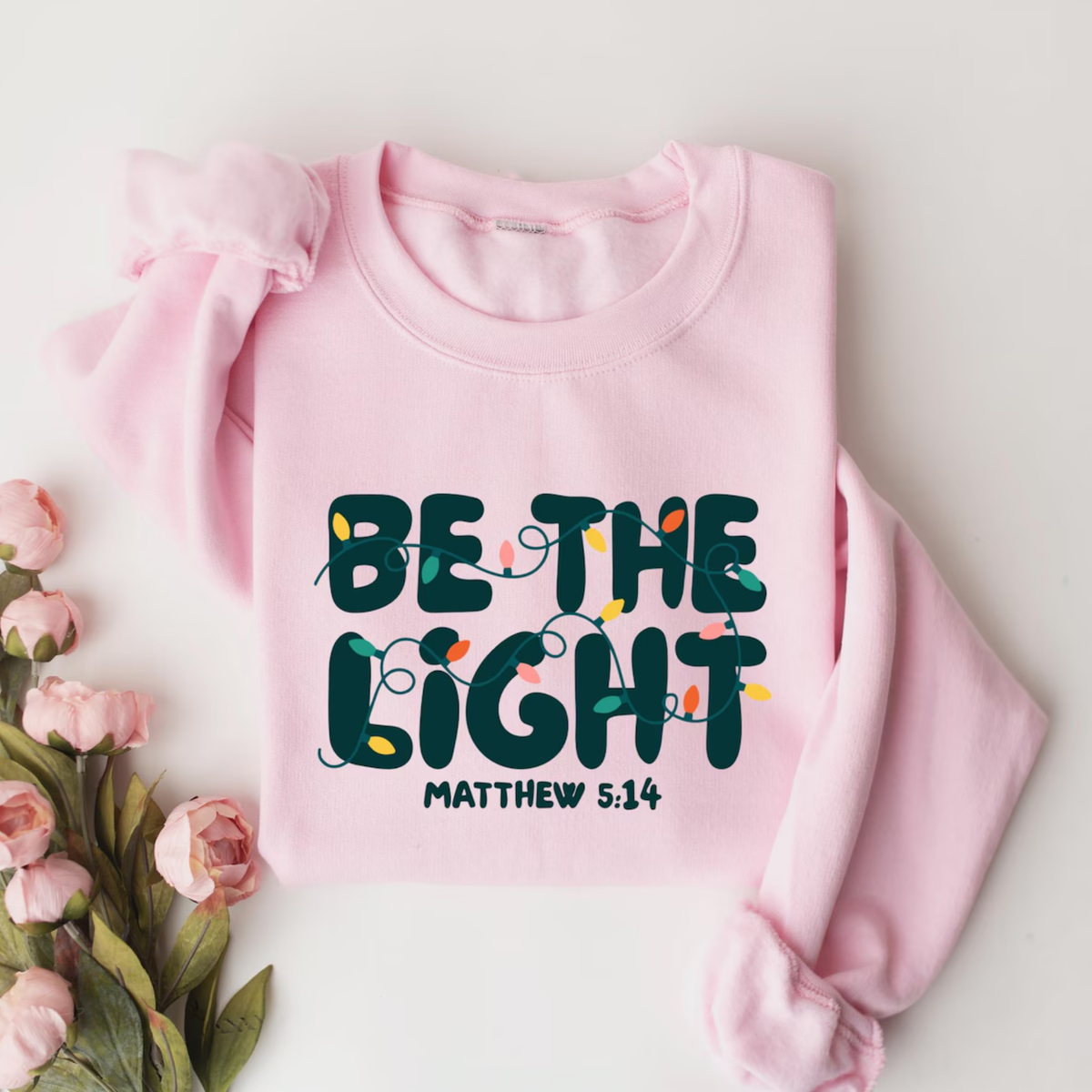 Be the Light Christmas Sweatshirt
