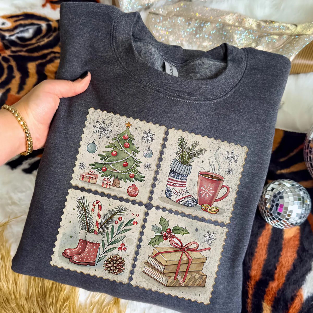 Retro Inspired Christmas Sweatshirt
