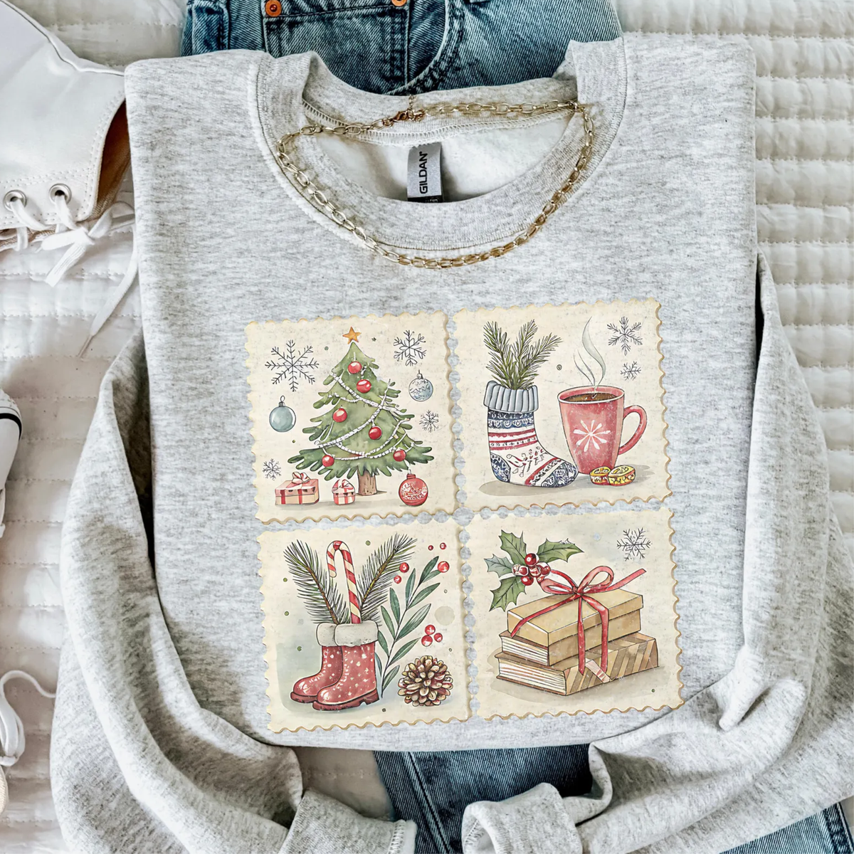 Retro Inspired Christmas Sweatshirt