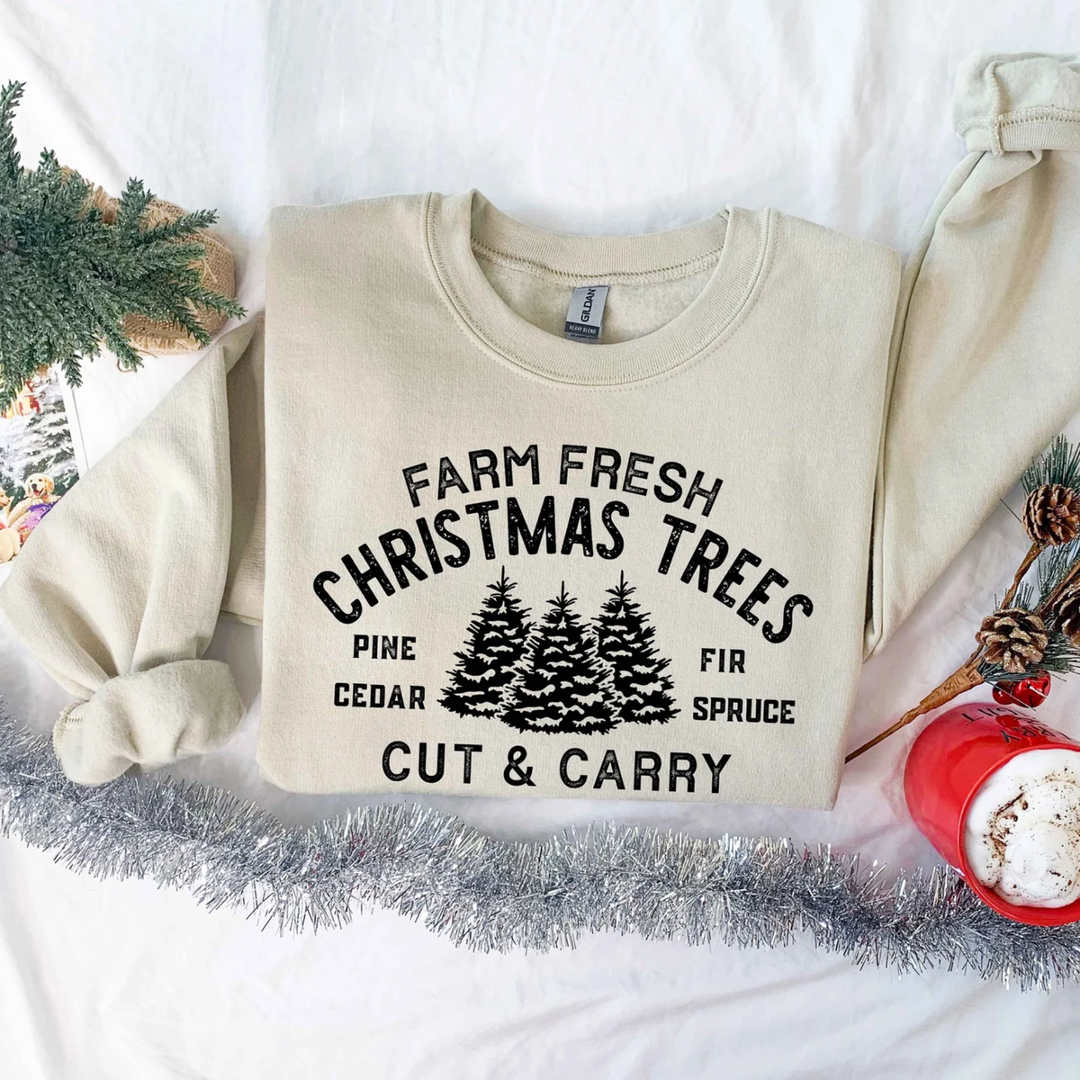 Farm Fresh Christmas Sweatshirt
