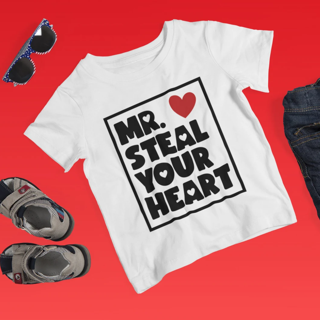 Mr Steal Your Heart Valentine's Day Youth Shirt