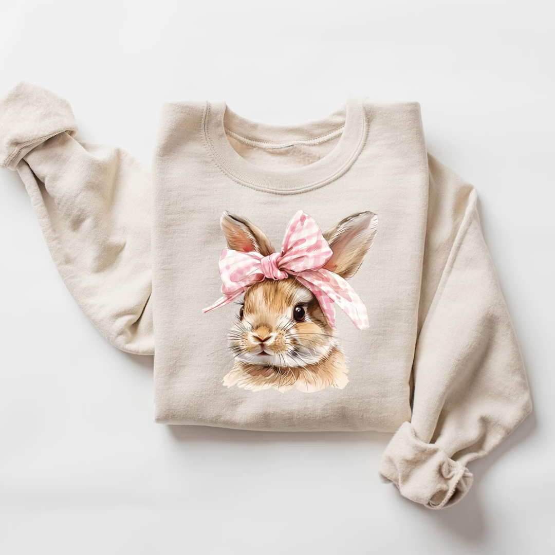 Bunny Easter Sweatshirt - Sandstone