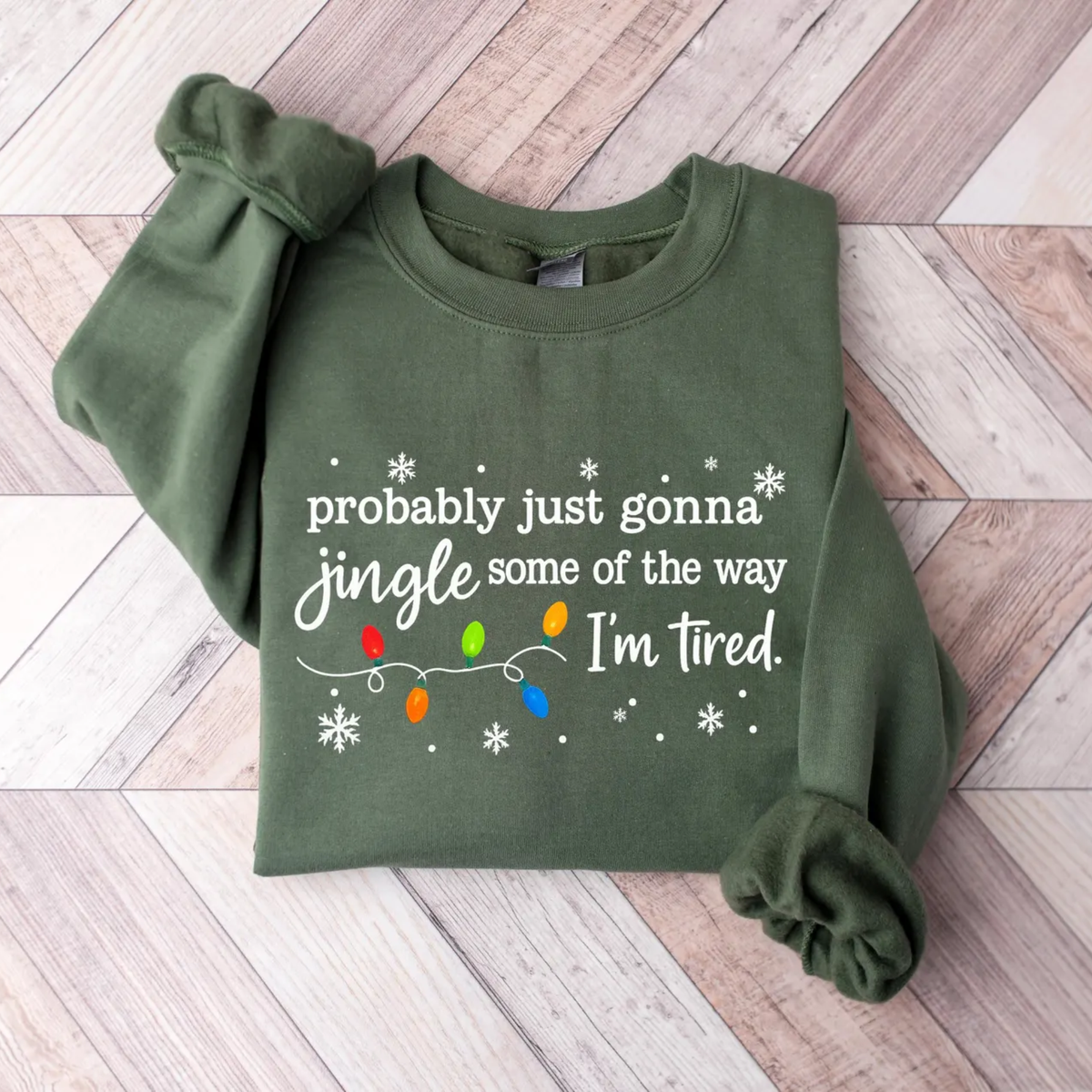Jingle Funny Christmas Sweatshirt