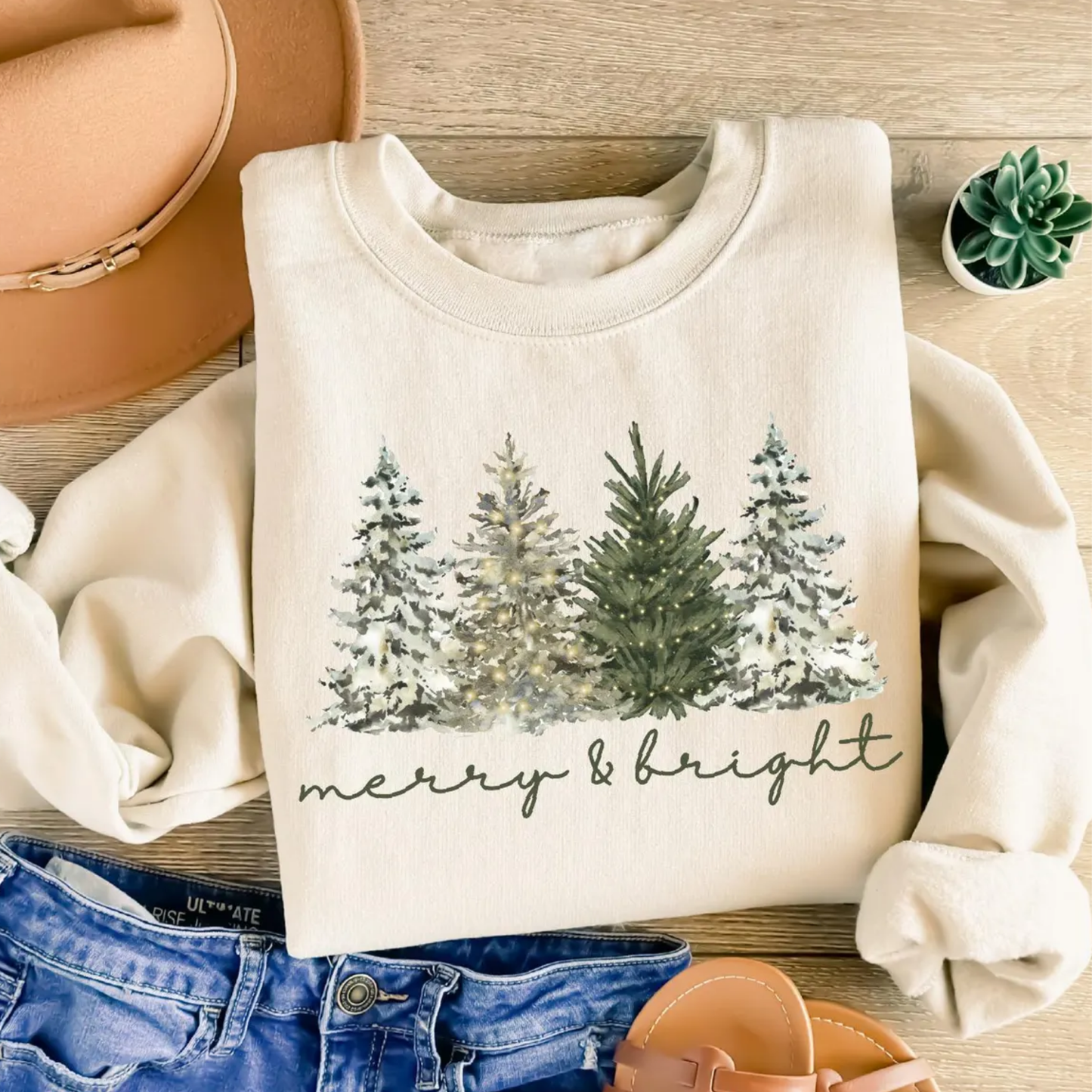 Merry Bright Christmas Sweatshirt