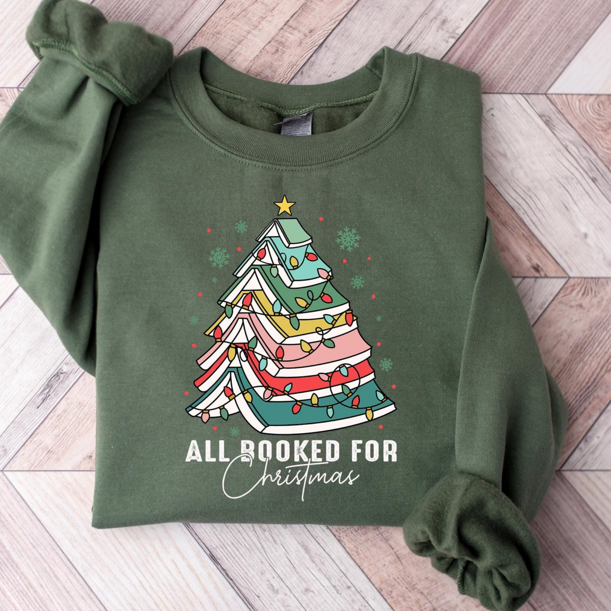All Booked Christmas Sweatshirt