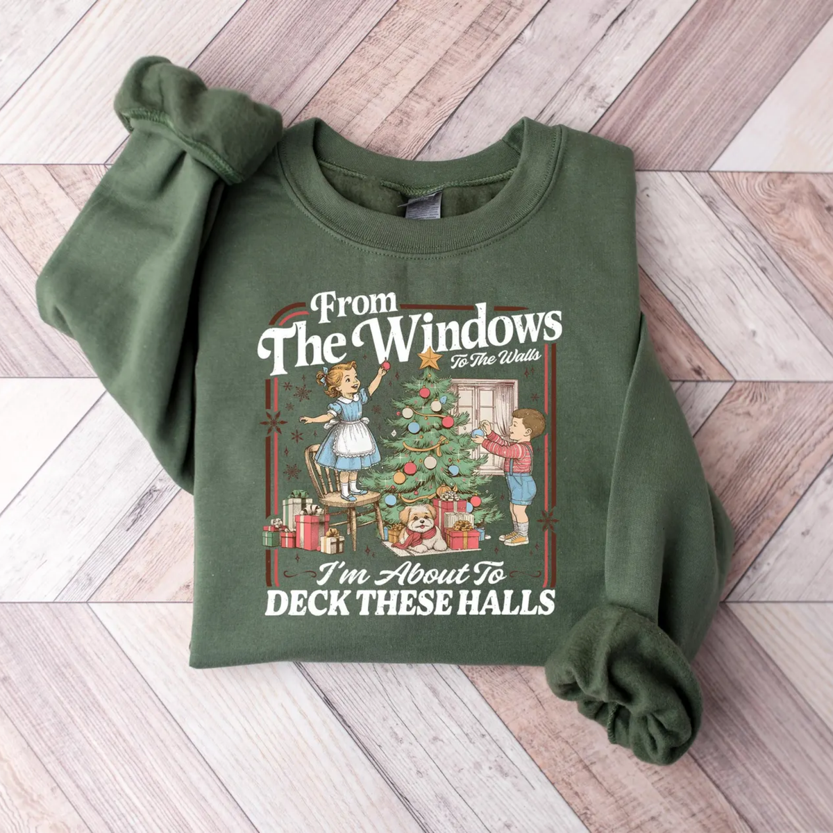 Windows Halls Christmas Sweatshirt