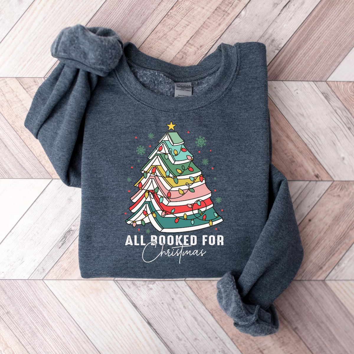 All Booked Christmas Sweatshirt
