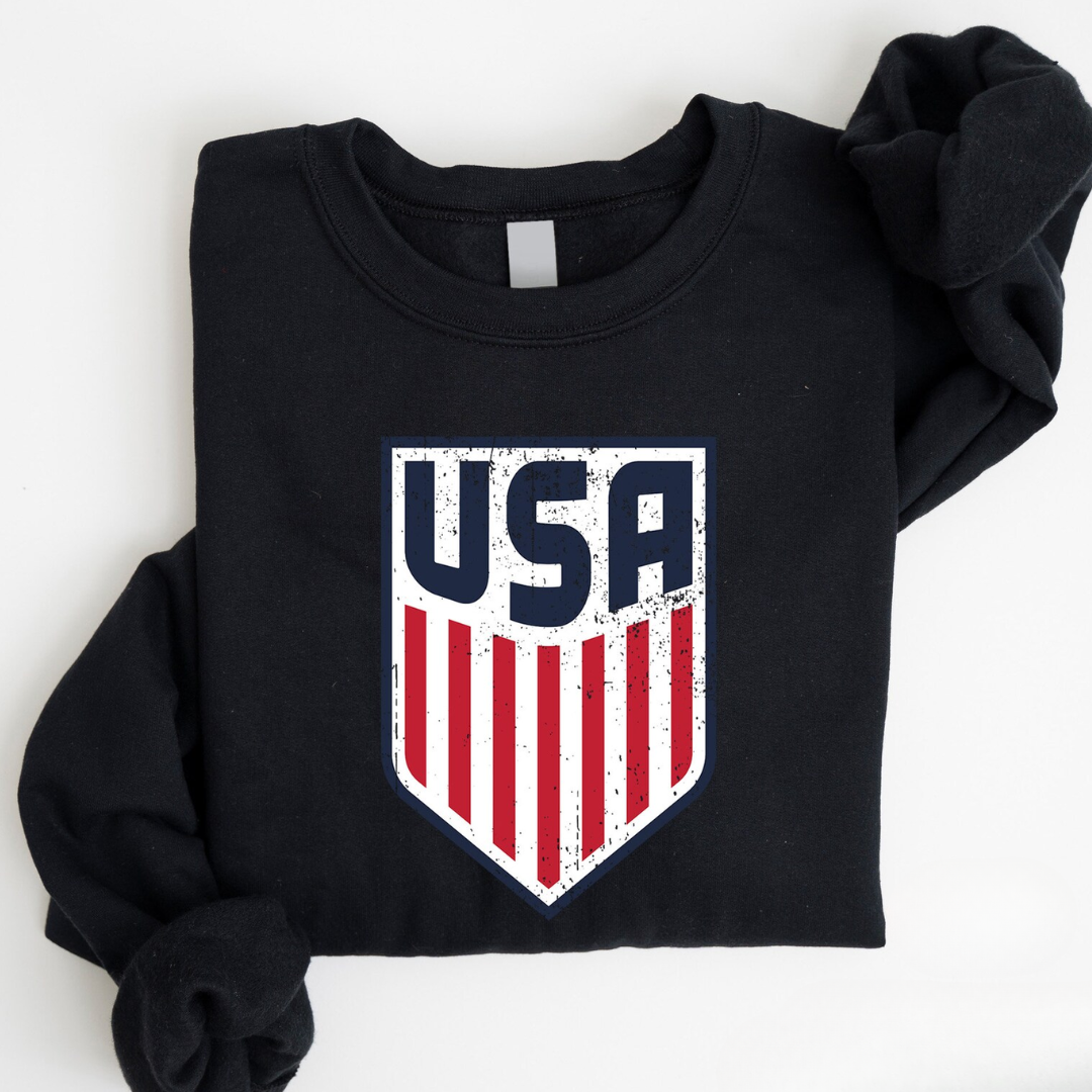 USA 4th of July Sweatshirt - Black