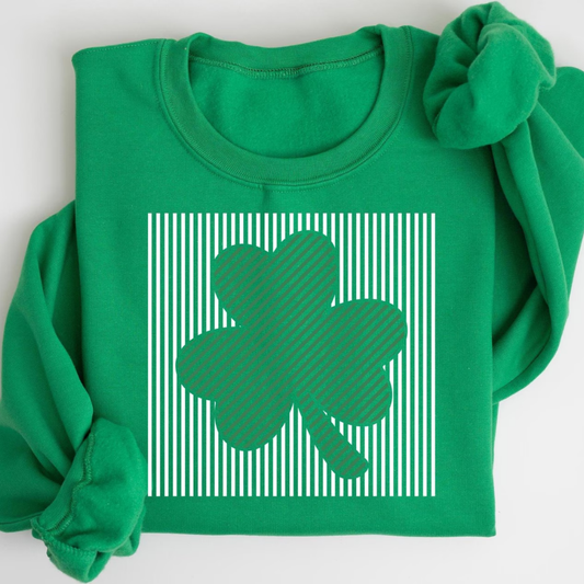 Shamrock St Patrick's Day Sweatshirt - Irish Green