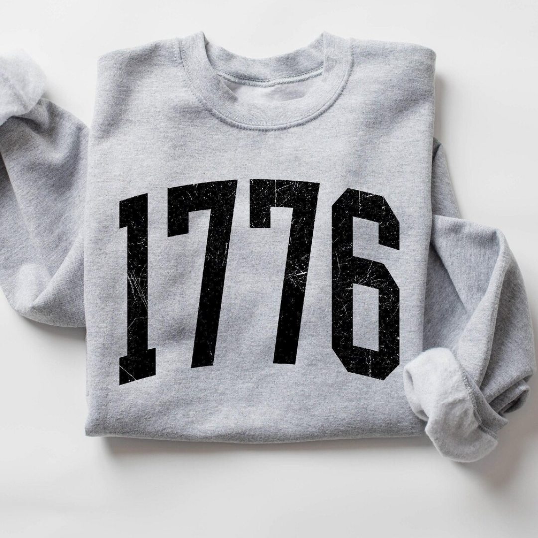 1776 4th of July Sweatshirt - Ash