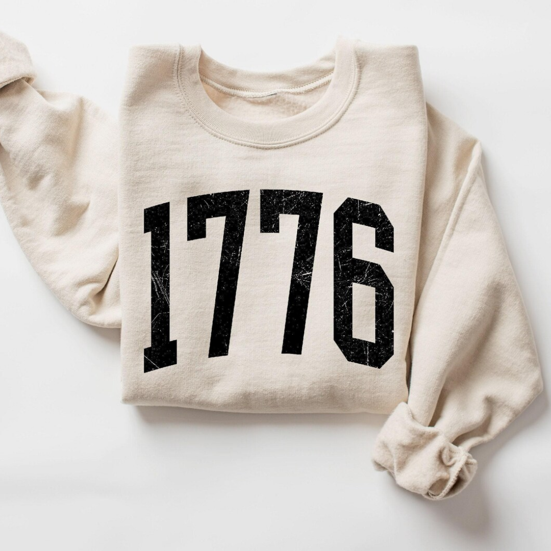 1776 4th of July Sweatshirt - Sand