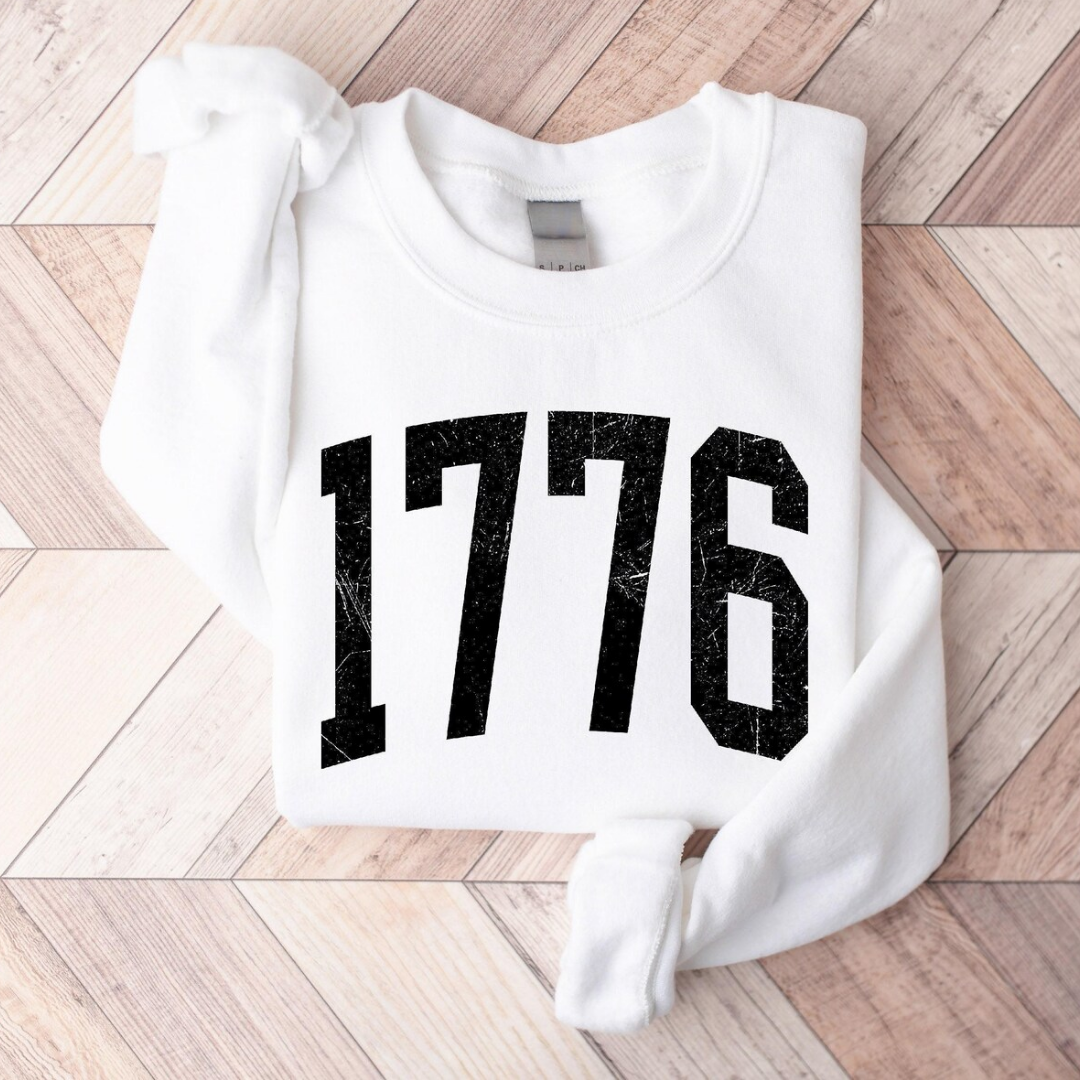1776 4th of July Sweatshirt - White
