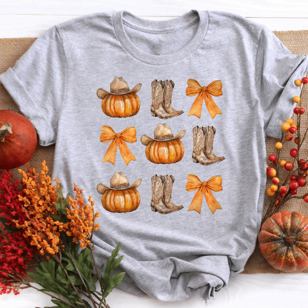 Country Graphic Bows Fall Shirt