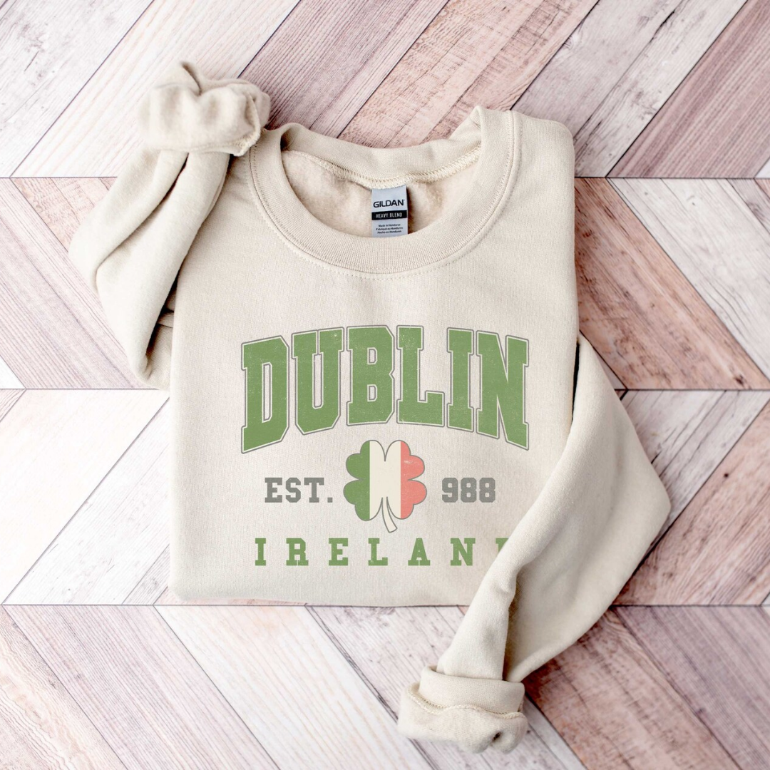 DUBLIN St Patrick's Day Sweatshirt - Sand
