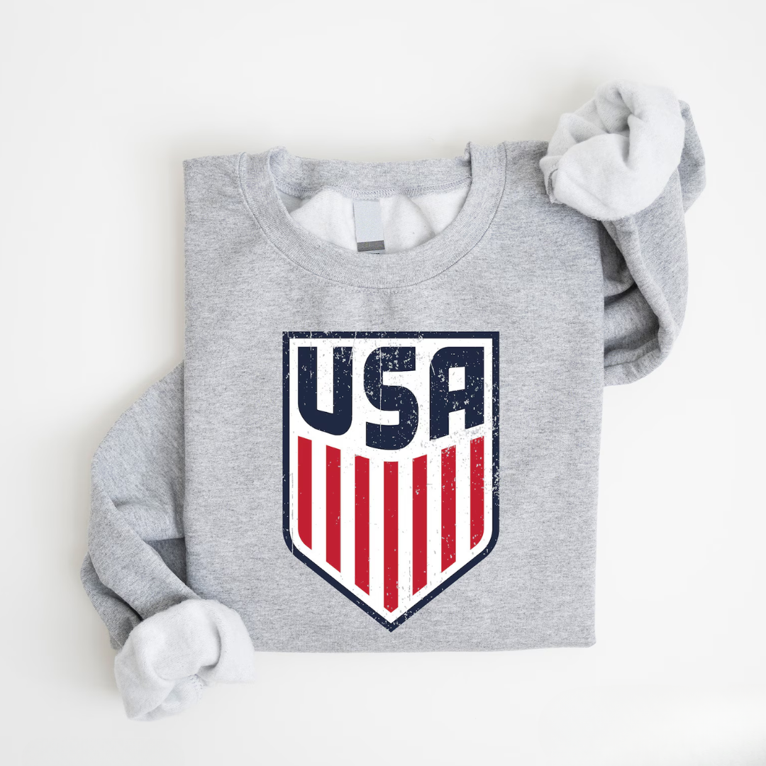 USA 4th of July Sweatshirt - Ash
