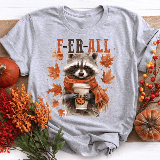 Graphic Ferall Raccoon Fall Shirt