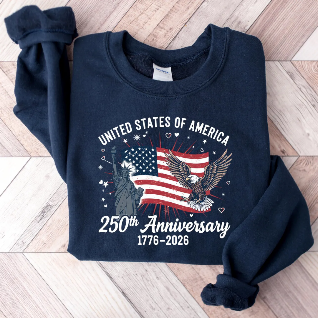 USA 4th of July Sweatshirt - Navy