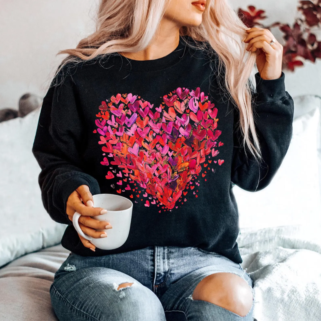 Hearts Valentine's Day Sweatshirt