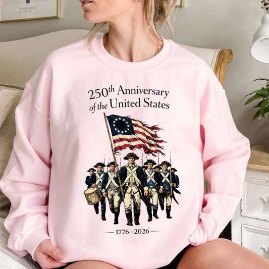 USA 250th Anniversary Sweatshirt - Light Pink
