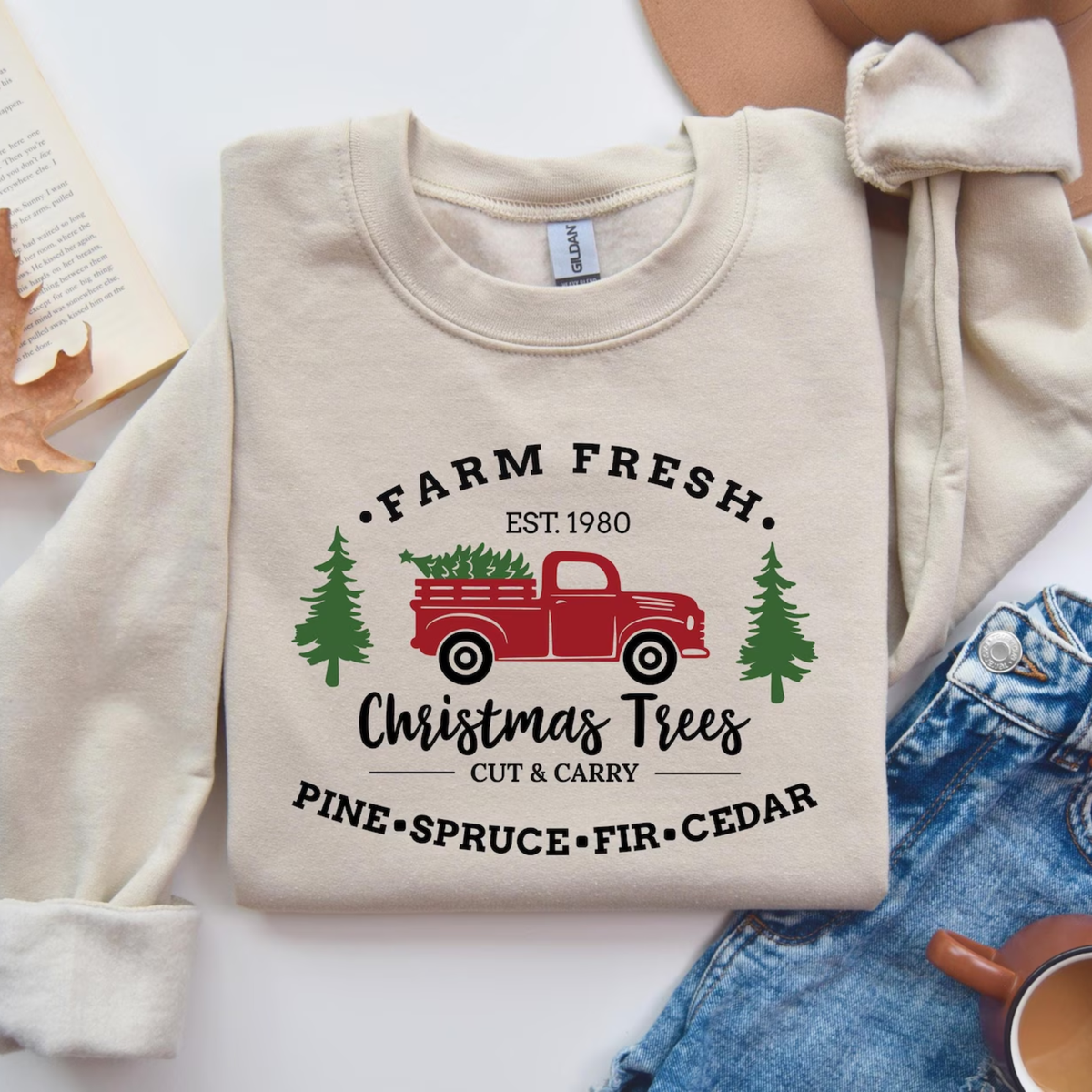 Farm Fresh Christmas Sweatshirt