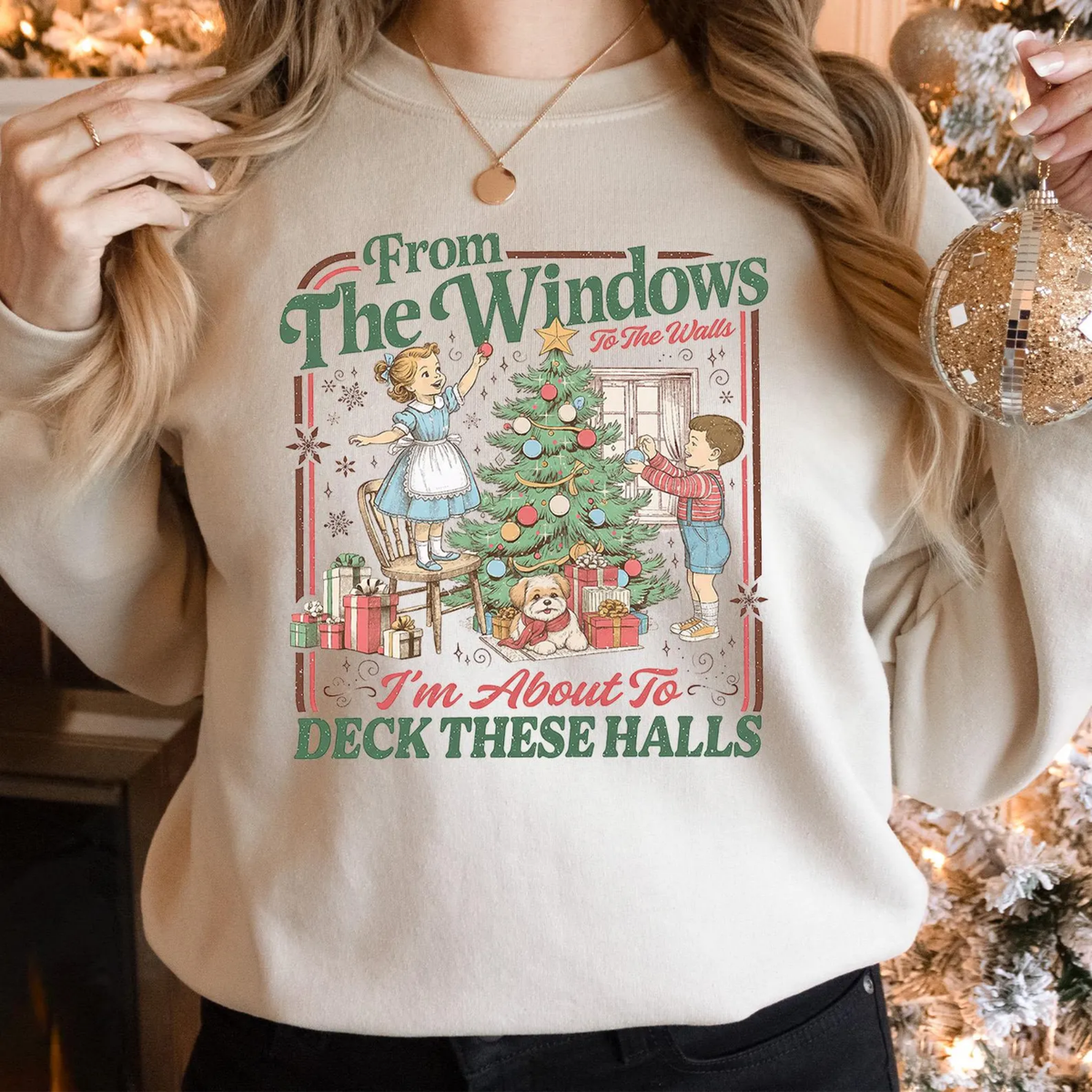 Windows Halls Christmas Sweatshirt