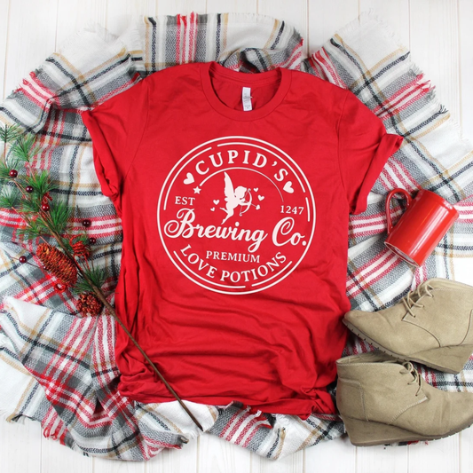 Cupid Brewing Co Valentine's Day Shirt - Red