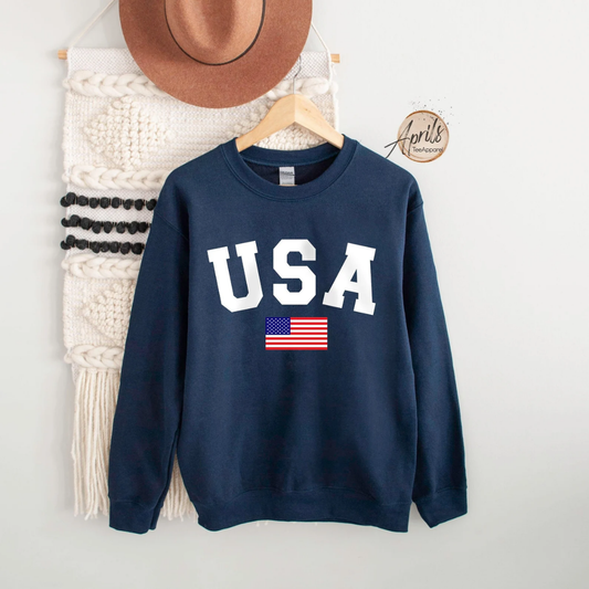 USA Sweatshirt - Blue