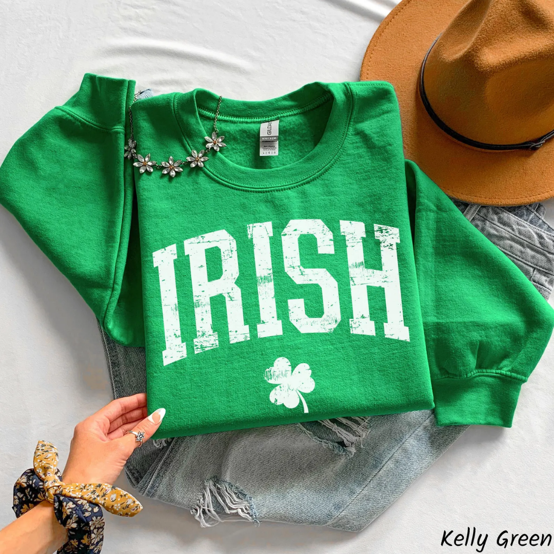 IRISH St Patrick's Day Sweatshirt - Irish Green
