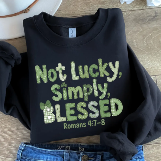 Blessed St Patrick's Day Sweatshirt - Black