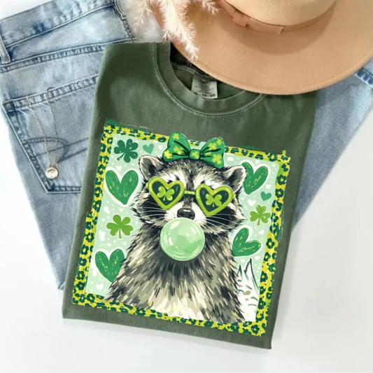 Raccoon St Patrick's Day Sweatshirt