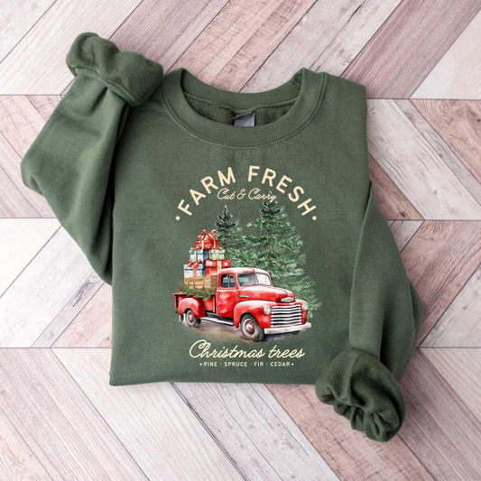Farm Fresh Christmas Sweatshirt