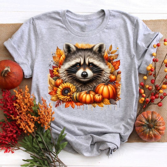 Autumn Raccoon Fall Shirt