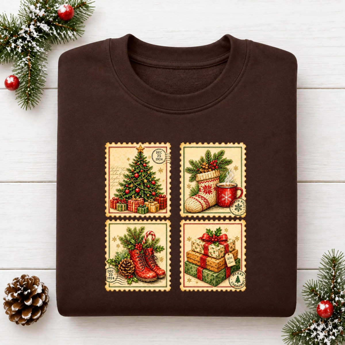 Vintage Inspired Christmas Sweatshirt
