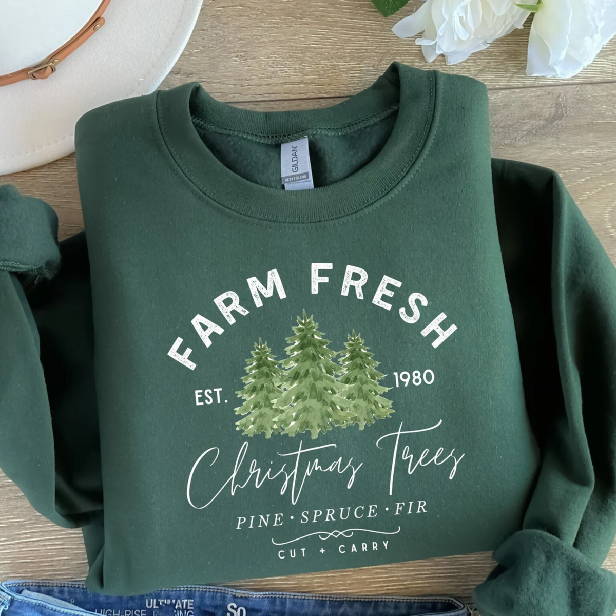 Farm Fresh Christmas Sweatshirt