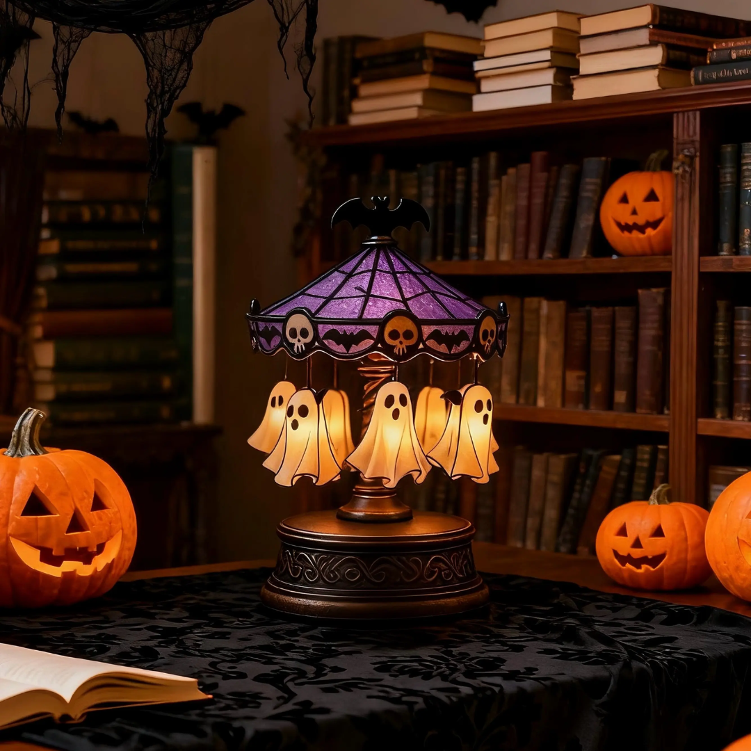 👻🎠 Ghost Carousel Lights – Halloween Limited Edition
