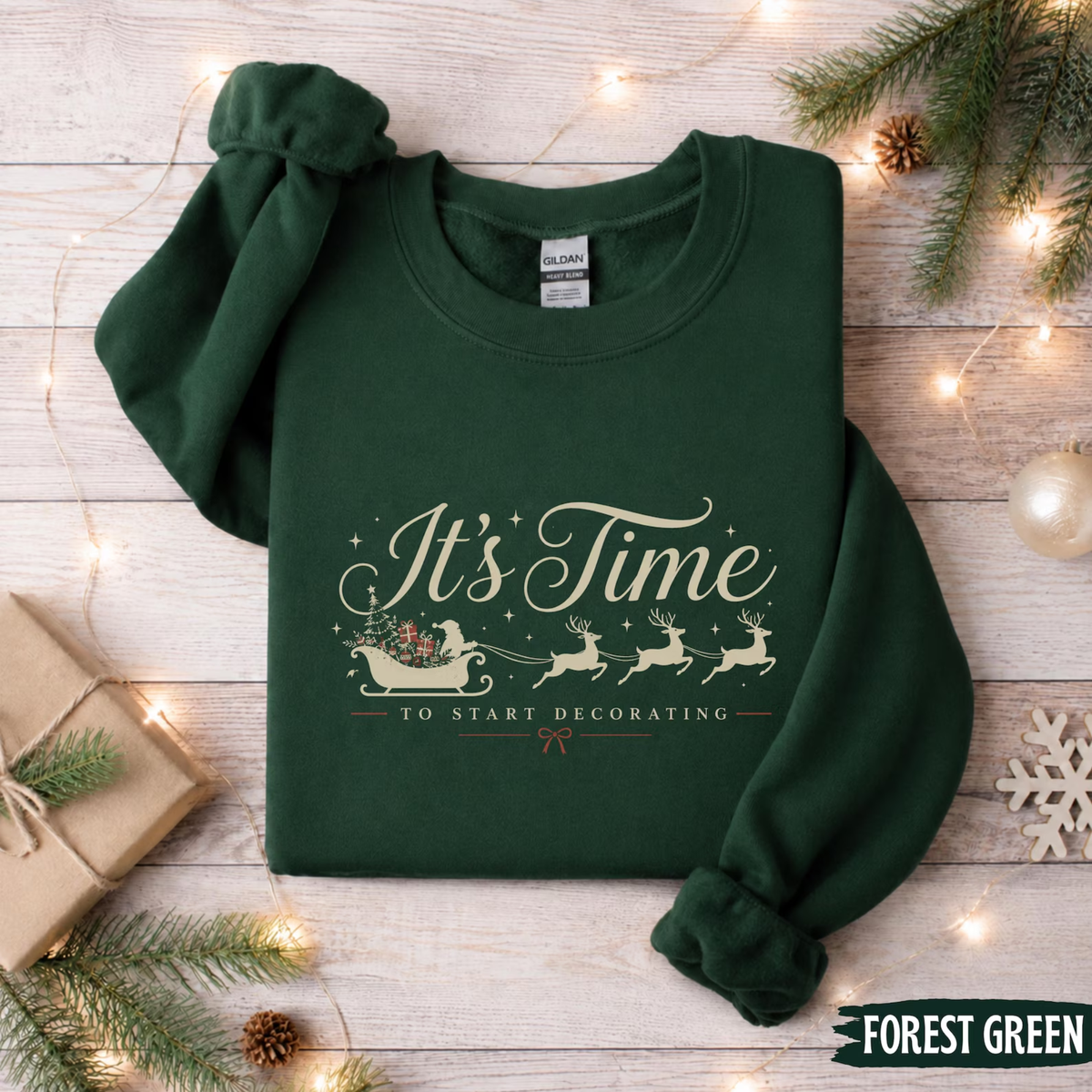It's Time Christmas Sweatshirt