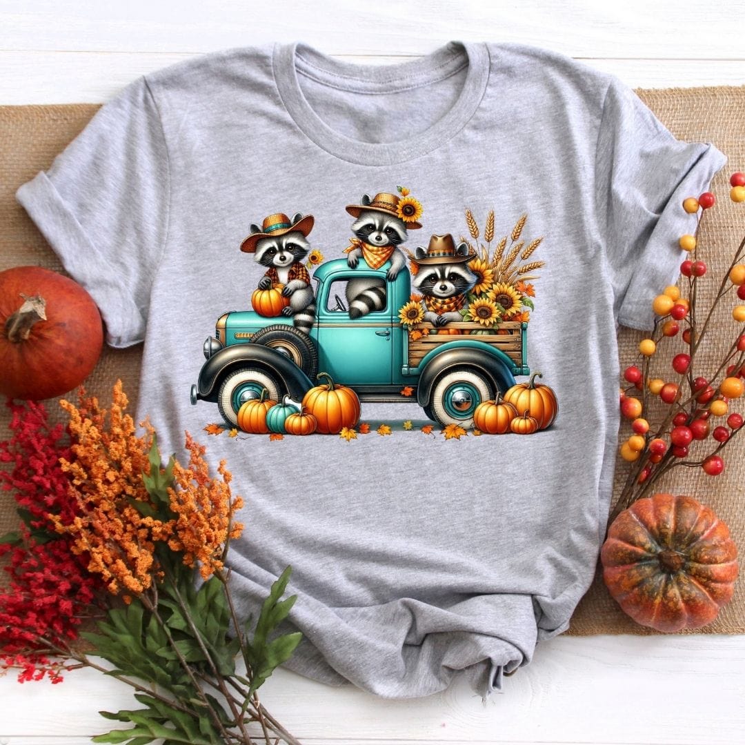 Autumn Raccoons Fall Shirt