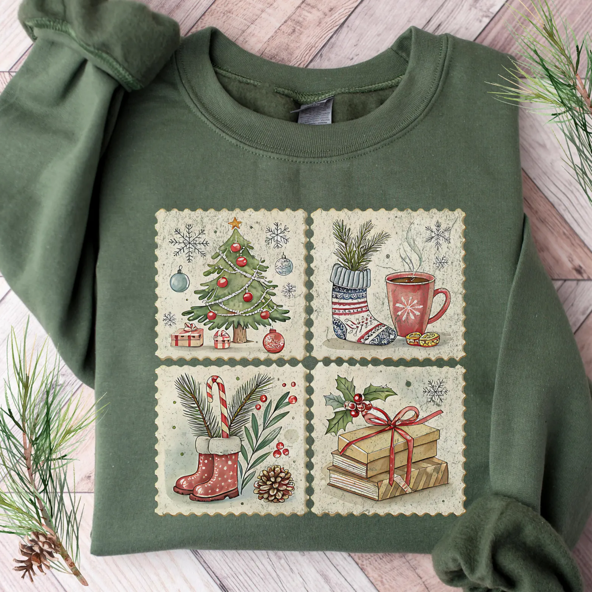 Retro Inspired Christmas Sweatshirt