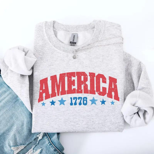 AMERICA 1776 Sweatshirt - Ash