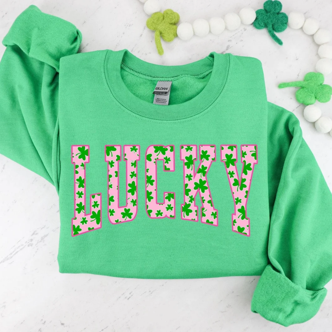 Lucky St Patrick's Day Sweatshirt - Irish Green