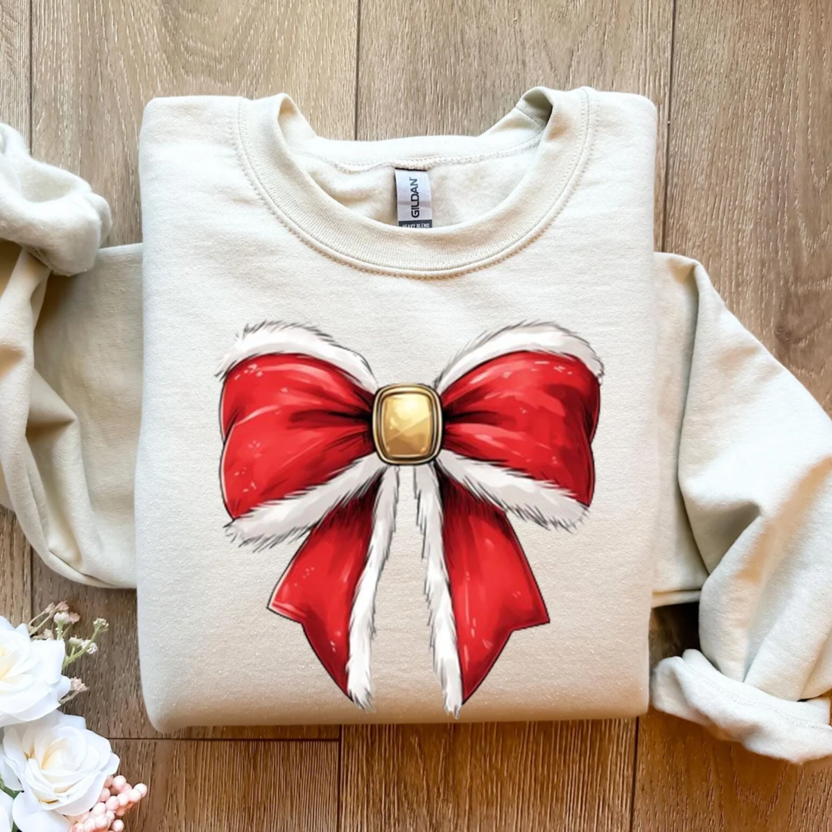 Vintage Bow Christmas Sweatshirt